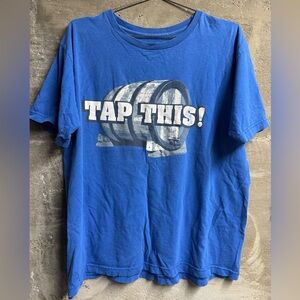 Vintage Y2K Anchor Blue “Tap This” tee
